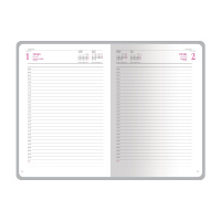 Ежедневник дат. 2026г А5 168л. тв.пер., кожзам "Sidney Nebraska. Синий" ляссе