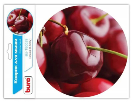 Коврик для мышки круглый  Вишня, 20*20см