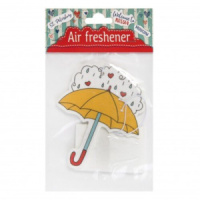 Ароматизатор "Желтый зонт" 6,7*10,2см, пропитан аромат.маслом Океан