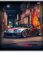 Тетрадь А5 48л кл. Проф-Пресс "Авто на фоне граффити - 1" белизна 82%