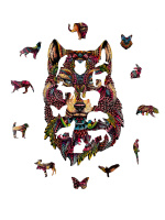 Пазлы деревянные 106 элементов 280*180мм  "Волк"