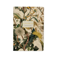 Записная книжка А5  40л. картон, мягк.пер. "Flora. Summer Greens" лин.