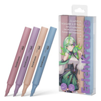 Набор текстовыделителей ЕК Visioline V-17 Flex Manga  4 цв., с гибким наконечником, в пэт-боксе