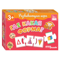 Игра настольная "Где какая форма?" IQ step