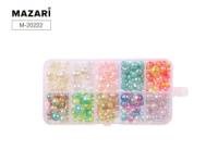 Набор бусин для творчества №12, перламутровые, 4/6/8/10мм