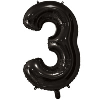 Шар фольга 26" "Цифра 3" Black