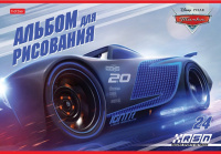 Альбом А4 24л скоба "DISNEY. Тачки"  пл. 100 гр/м