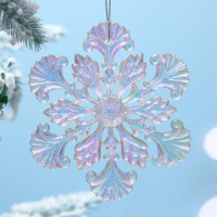 Подвесное украшение 12см "Снежинка"