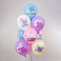 Шар с рисунком 12" С Днем мамы! 30 см 25 шт. в уп.