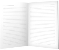 Блокнот А5 интегр.пер. 128л "Жидкий Мак" кл., софт-тач, выб.УФ-лак