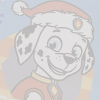 Аппликация из песка 20*15см Щенячий патруль новогодняя "Праздничный Маршалл"