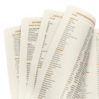 Ежедневник недат. А5 136л., тв.пер., иск.кожа "Monaco. Коричневый" лин., резинка, ляссе