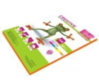 Бумага А4 цветная  50л НЕОН, оранжевая