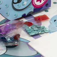 Картина из пайеток 3D "Слоник" 19*22см 4+