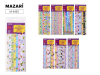 Ленты декоративные с рисунками, 120шт, бумажные, ассорти