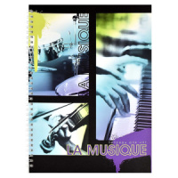 Тетрадь для нот А4 32л., вертик., гребень "Музыка звучит"