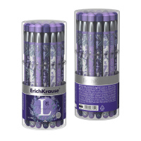 Ручка гелевая EK Magic Lavender Stick чёрная, 0,38мм, покрытие Soft touch