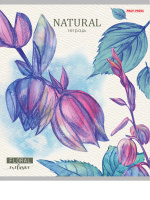 Тетрадь А5 24л лин. Проф-Пресс "Нарисованные цветы-2" 5 диз.в спайке, белизна 100%
