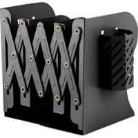 Подставка для книг "Slider" 19*15см полностью металл, черная, телескопическая