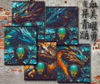 Тетрадь А5 48л кл. ПЗБМ "Король Драконов" выб.твин УФ лак, конгрев, фольга, белизна 100%