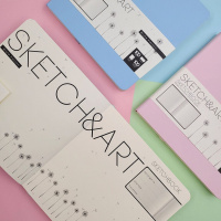 Скетчбук 145*145мм 100л., сшивка,100гр/м2, "SKETCHBOOK Sketch&Art. Zefir. Мятный" бежевая