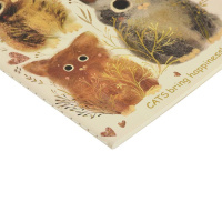 Записная книжка А5  40л. сшивка, обл.картон "Котики. Счастье" кл.