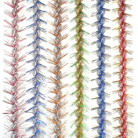 Мишура d=35+80мм, 2м "Северное сияние" цвет ассорти