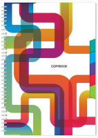 Тетрадь А4  80л кл. гребень Апплика "Цветной лабиринт" с разделителями