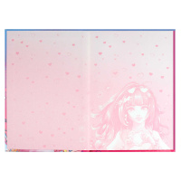 Анкета для друзей А5 128л., 7БЦ "Романтичные девушки" глянц.лам., тисн.фольгой