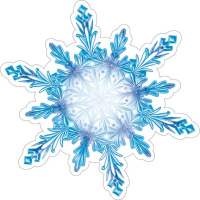 Украшение на скотче 18*18см "Снежинка"