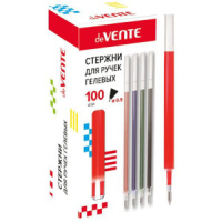 Стержень гелевый deVENTE 130мм, красный, 0,5мм