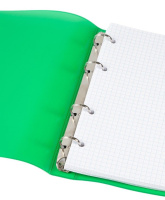Папка на кольцах (без блока) А5 ДПС, зелёная, ПВХ, гибкая