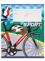 Тетрадь А5 24л кл. Проф-Пресс "Спортивные атрибуты" 5 диз.в спайке, белизна 92%