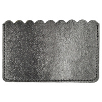 Чехол д/пласт.карт "Диско графитовый" 105*60мм, блинт.тиснение, 2 отд.