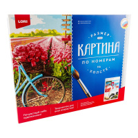 Картина по номерам на холсте 40*50см "Фламинго на пляже"