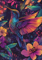 Пазлы 1000 элементов  470*670мм. "Колибри в волшебном саду"