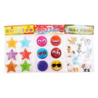 Набор наклеек гелевые "Ассорти" 15*20см 6 стикеров