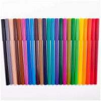 Фломастеры  24цв "Centropen. Пингвины", мягк.блистер европодвес