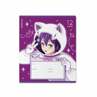 Тетрадь А5 12л кл. Erich Krause "Space Anime" выб. УФ-лак, глиттер MIX-PACK