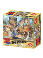 Пазл 3D 100 дет.  31*23см "Динозавры селфи"