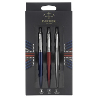 Набор Parker London Trio: шариковая ручка Red CT + гелевая ручка Blue CT + карандаш Stainless Steel