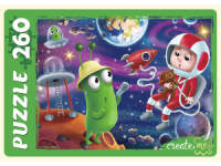 Пазлы  260 элементов  237*330мм.   "Забавный космос"