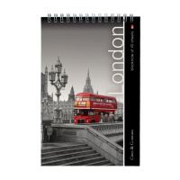 Блокнот А5  40л "Города" гребень, клетка, ассорти