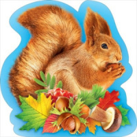 Украшение на скотче 15*15см  "Белочка"