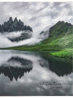 Тетрадь А5  80л кл. на кольцах Проф-Пресс "Туманный пейзаж - 1" белизна 100%