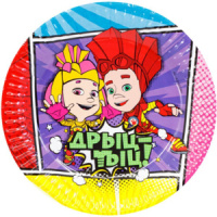 Тарелка бум. "Фиксики Комиксы" 17 см, 6 шт.