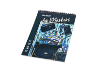 Скетчбук В5  30л., гребень, 120гр/м2 "Сумка" тв.подложка, ДЛЯ МАРКЕРОВ