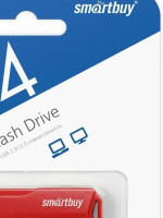 Флеш-драйв  64 GB USB 2.0 Smartbuy CLUE Red