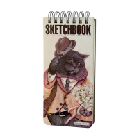 Скетчбук А4  60л., гребень,  70гр/м2, "SKETCHBOOK BrunoVisconti. Микс-2" крафт, тв.обложка