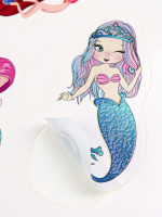 Набор наклеек 150*225мм, 1 л. "Блестящие наклейки. Русалки"